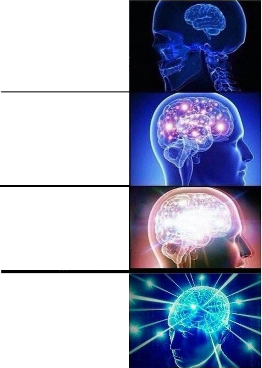 Expanding Brain meme about Chubbies
