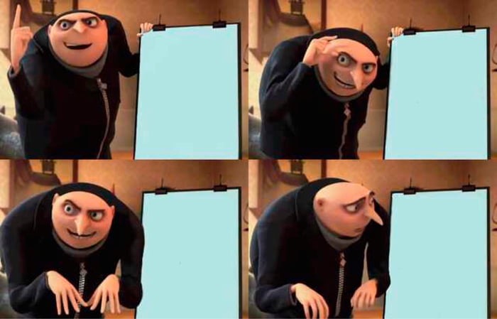 Gru's Plan meme about Chubbies
